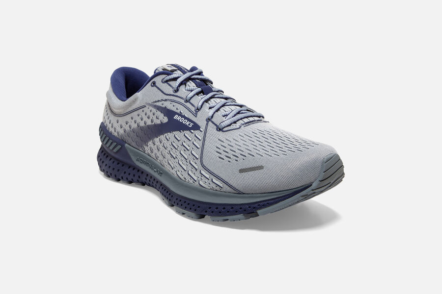 Brooks Israel Adrenaline GTS 21 Road Running Shoes Mens - Grey - ILH-406985